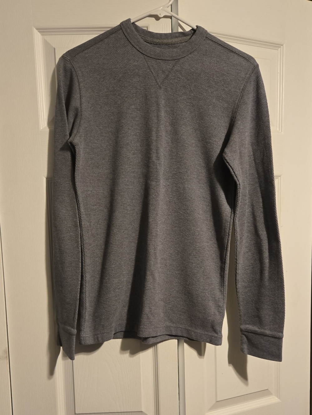 St. John's Bay Men's Thermal Crewneck — Gray
